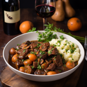 Beef Bourguignon and Pinot Noir