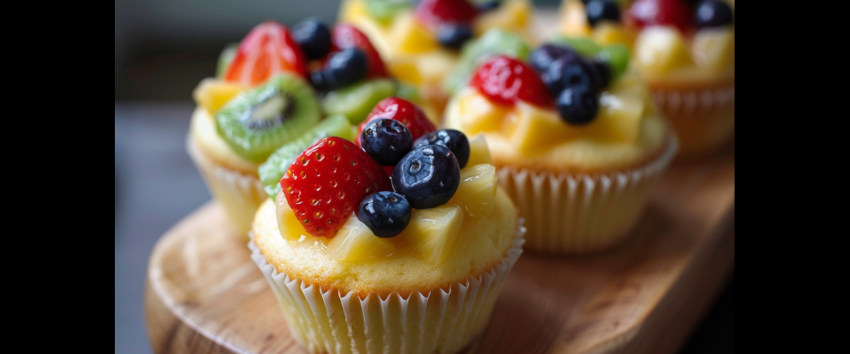 Fruit-filled cupcakes
