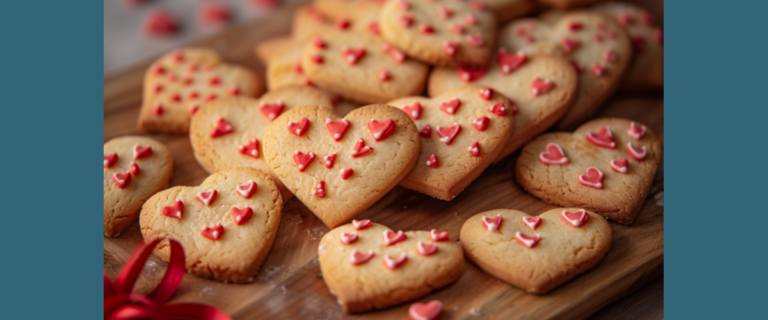 Heart-shaped cookies