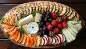 cheese and cracker tray